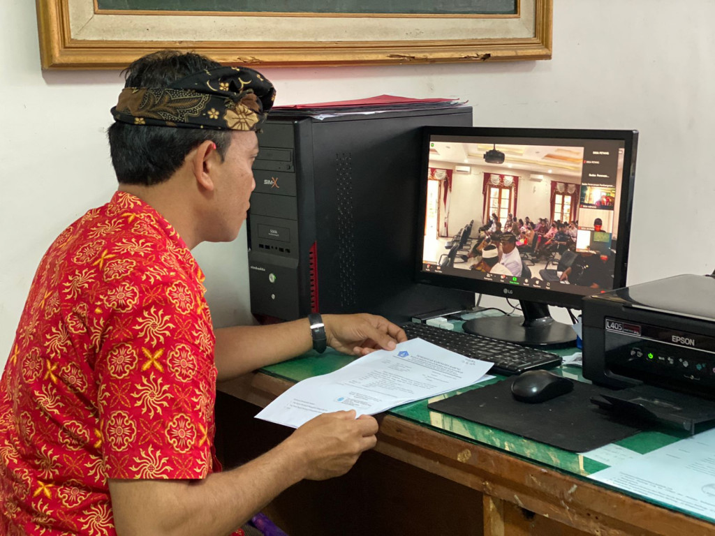 Zoom Meeting, Evaluasi Aksi Konvergensi Penurunan Stunting Tahun 2022 di Kabupaten Badung